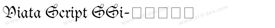 Viata Script SSi字体转换